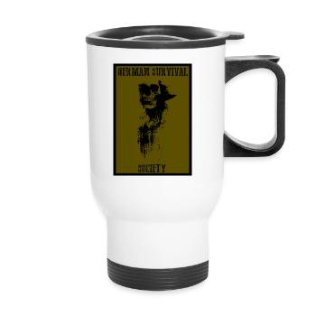 new project1 - Thermobecher mit Tragegriff - Weiß - Vorne