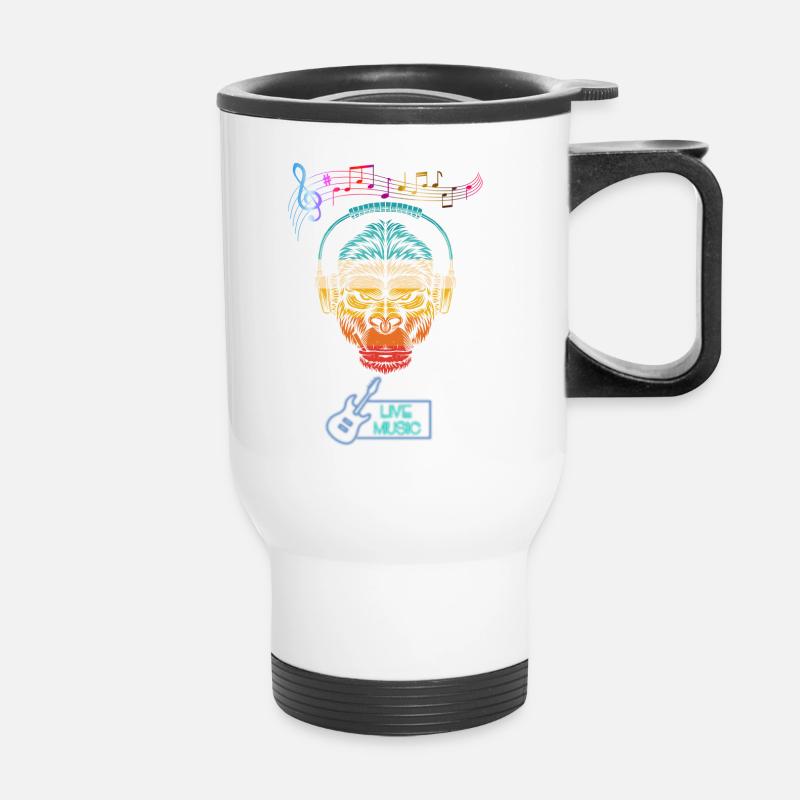 KONG LISTEN MUSIC - Thermal mug with handle - white