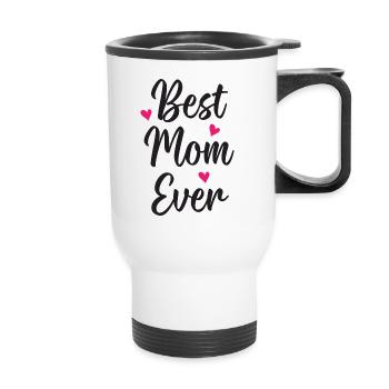 Beste Mutter aller Zeiten - Thermobecher mit Tragegriff - Weiß - Vorne