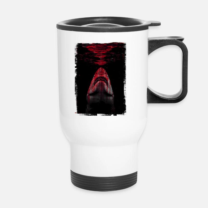 Le requin - Tasse isotherme avec poignée - blanc