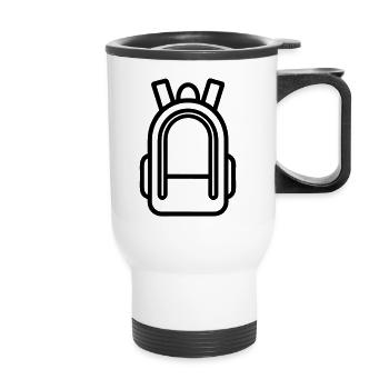 Backpack - Thermal mug with handle - white - Front