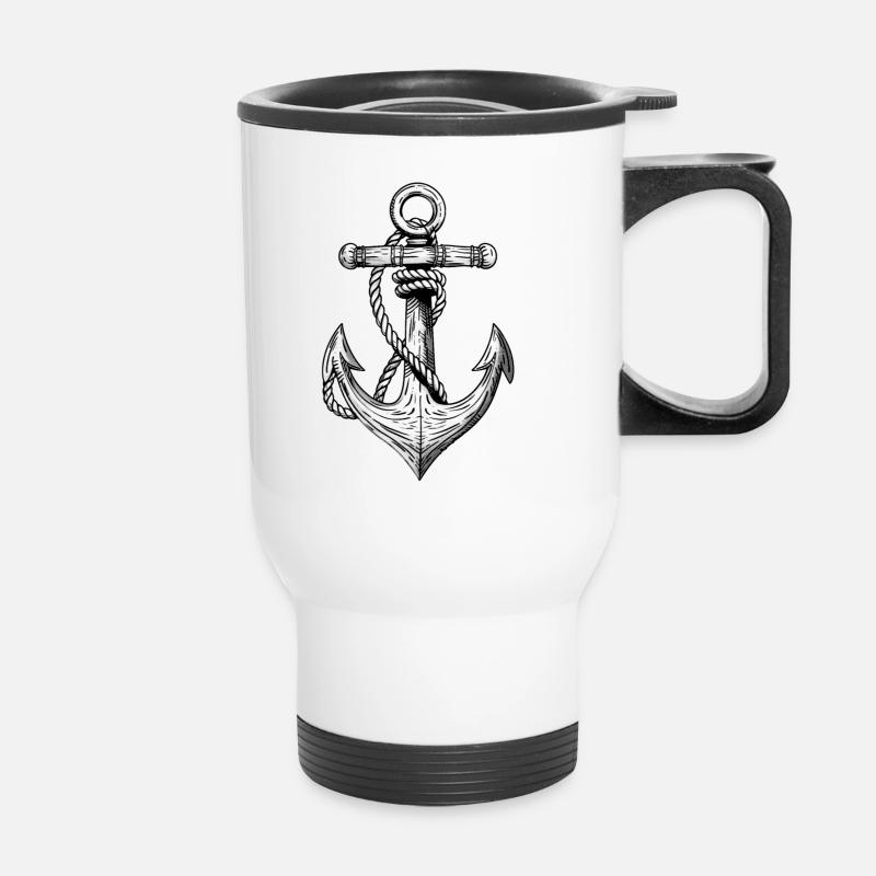 Ancre - Tasse isotherme avec poignée - blanc