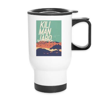 Kilimanjaro Vibes - Thermal mug with handle - white - Front