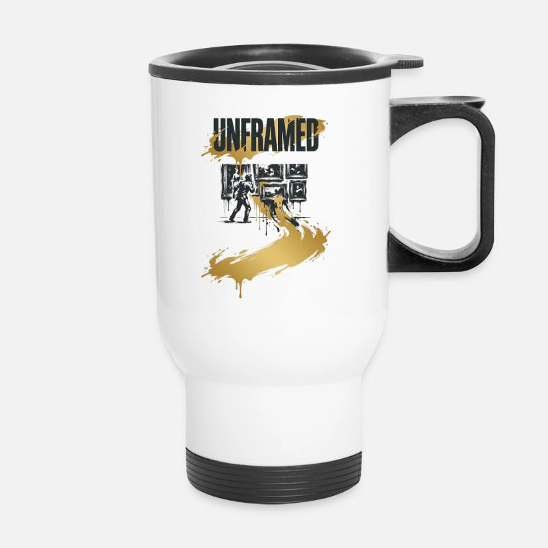 Unframed - Thermobecher mit Tragegriff - Weiß