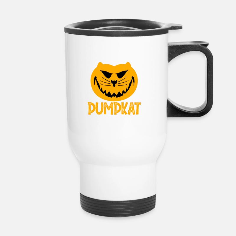 PUMPKAT - Thermal mug with handle - white