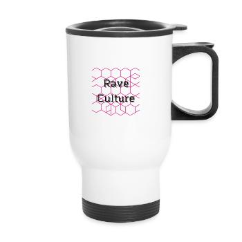 Rave Culture - Thermobecher mit Tragegriff - Weiß - Vorne