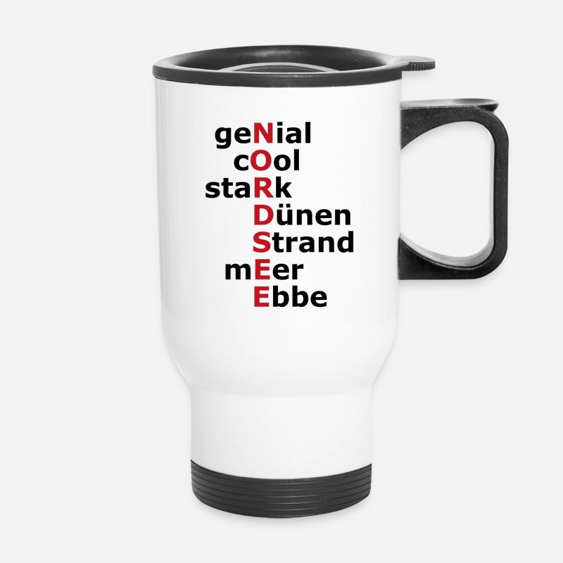 North Sea - Thermal mug with handle - white