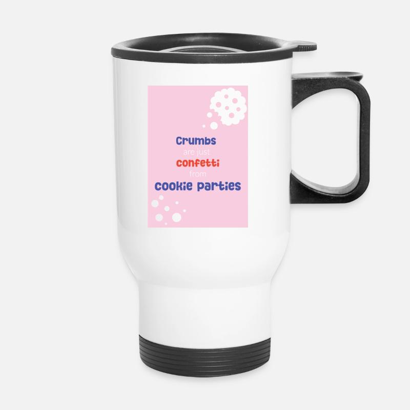 Crumb Confetti - Thermobecher mit Tragegriff - Weiß