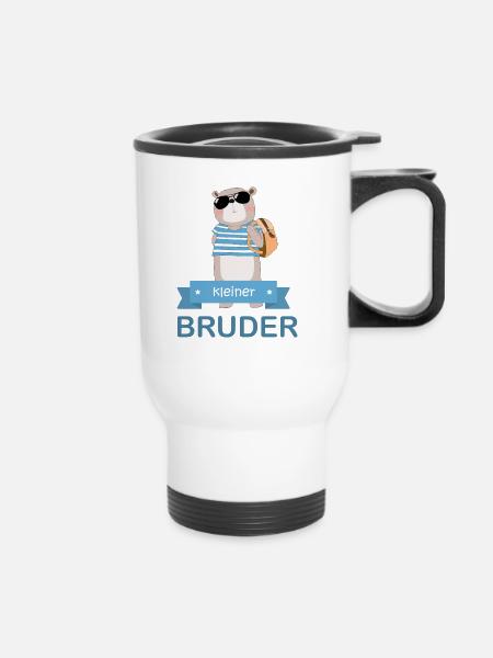 kleiner Bruder Bär - Thermobecher mit Tragegriff - Weiß