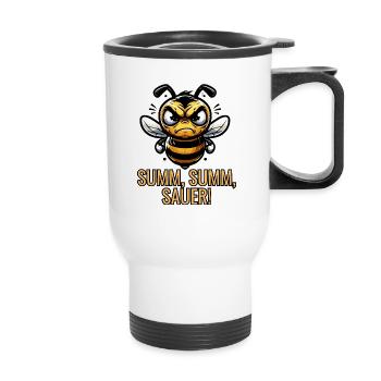 Buzz Buzz Abeille aigre - Tasse isotherme avec poignée - blanc - Devant