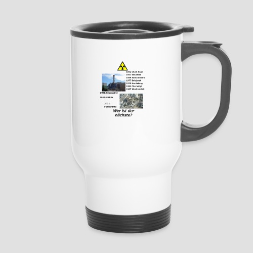 no nuclear button (German) Wer ist der Nächste? - Thermal mug with handle