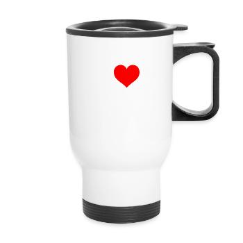 I Love Jesus - Thermal mug with handle - white - Front