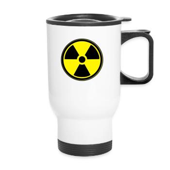 radiation_nuclear - Thermal mug with handle - white - Front