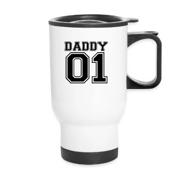 Daddy 01 - Bester Papa Vater Vatertag Familie Kind - Thermal mug with handle - white - Front