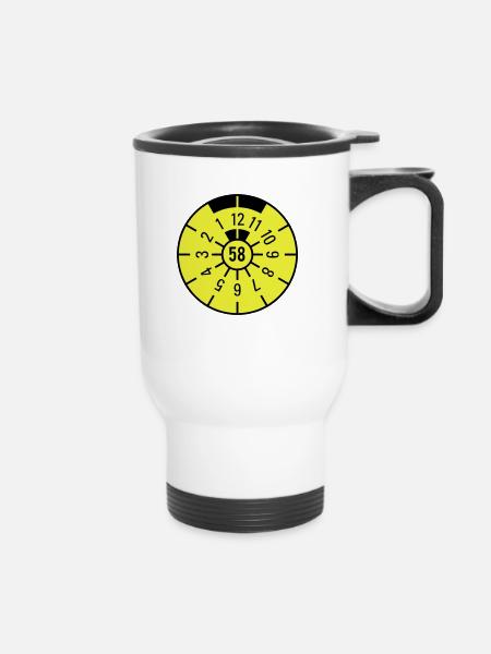 TÜV 1958 - Tasse isotherme avec poignée - blanc