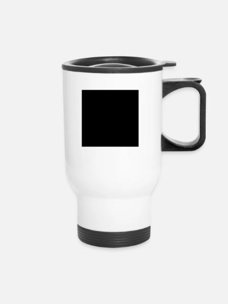 Place de Math symbole - noir - Tasse isotherme avec poignée - blanc