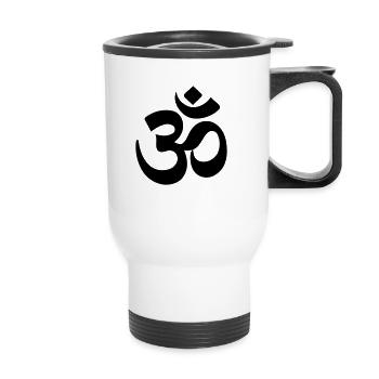 OM - Tasse isotherme avec poignée - blanc - Devant