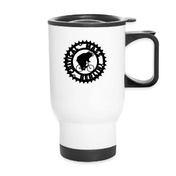 Critical Mass Berlin - Thermobecher mit Tragegriff - Weiß - Vorne