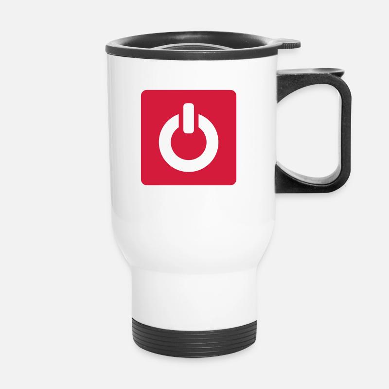 Power - Puissance - Tasse isotherme avec poignée - blanc