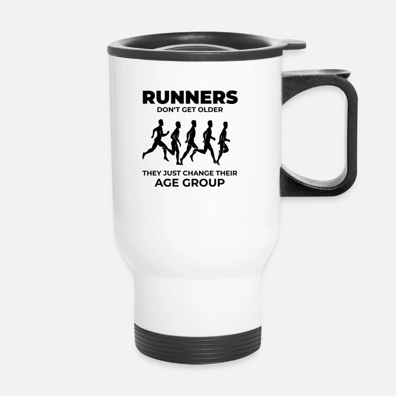 Runners - Thermal mug with handle - white