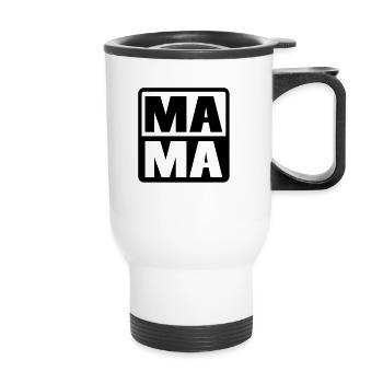 MAMA - Thermal mug with handle - white - Front