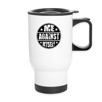 workout - Thermal mug with handle - white - Front