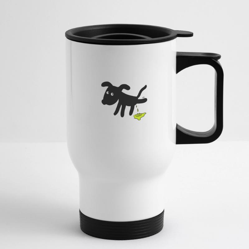 Chien chiens Tasse isotherme avec poignée