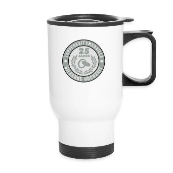Tapferkeitsmedaille 25 Jahre Silberne Hochzeit 3C - Thermal mug with handle - white - Front