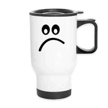 Smiley - Thermobecher mit Tragegriff - Weiß - Vorne