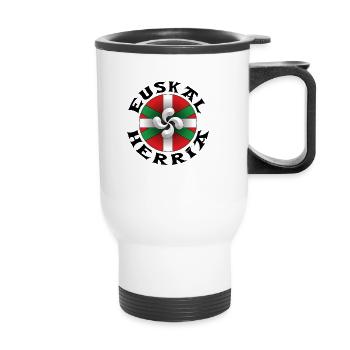 euskal herria design 116 - Thermal mug with handle - white - Front