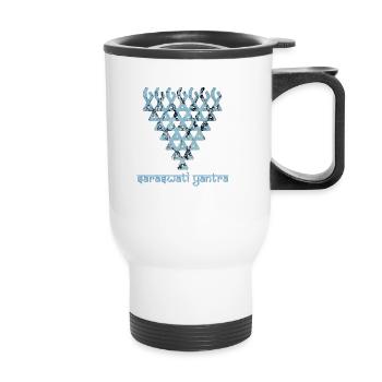 saraswati yantra e 55 - Tasse isotherme avec poignée - blanc - Devant