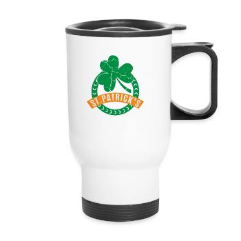 St Patrick Day - Thermal mug with handle - white - Front