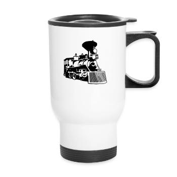 locomotive - Tasse isotherme avec poignée - blanc - Devant