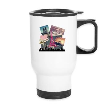 I love Paris - Thermal mug with handle - white - Front