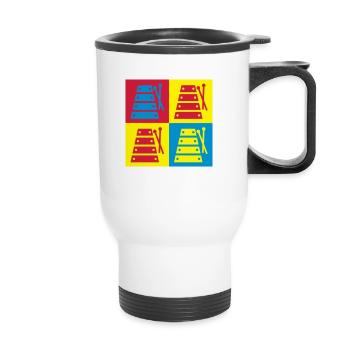 Xylophone - Xylophon - Music - Musik - Musique - Thermal mug with handle - white - Front