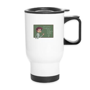 Professeur de mathématiques - Tasse isotherme avec poignée - blanc - Devant