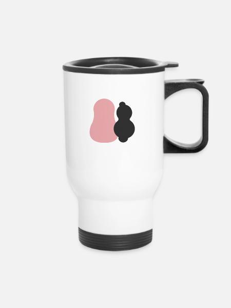 Barbapapa - Thermobecher mit Tragegriff - Weiß