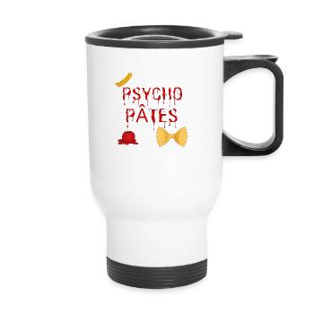 psychopâtes - Tasse isotherme avec poignée - blanc - Devant