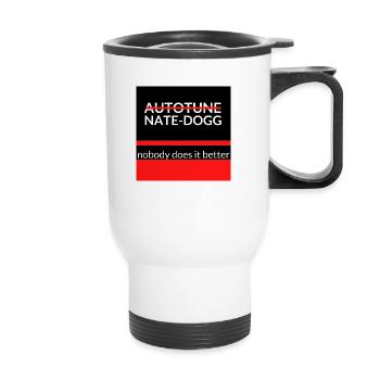 No Autotune Nate Dogg Design - Tasse isotherme avec poignée - blanc - Devant