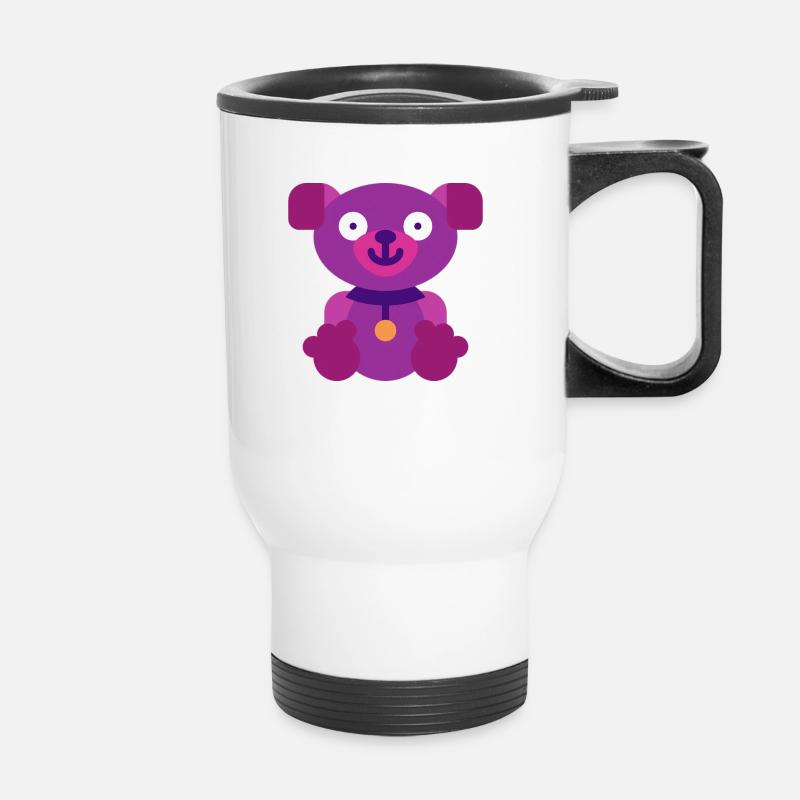 Hündchen - Thermobecher mit Tragegriff - Weiß