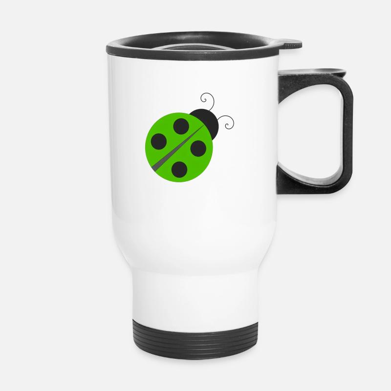 Coccinelle - Tasse isotherme avec poignée - blanc