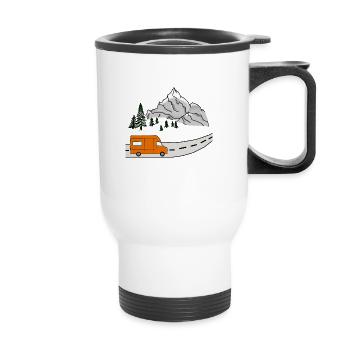 van life - Thermal mug with handle - white - Front