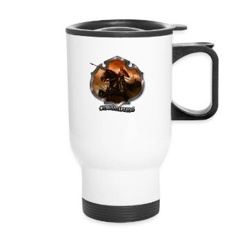 Crusades.3 - Thermal mug with handle - white - Front