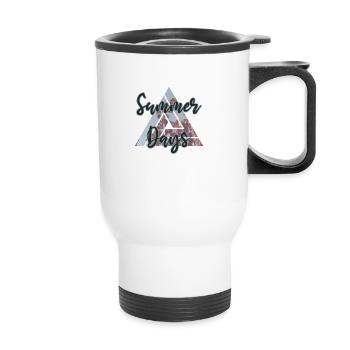 Été - Tasse isotherme avec poignée - blanc - Devant