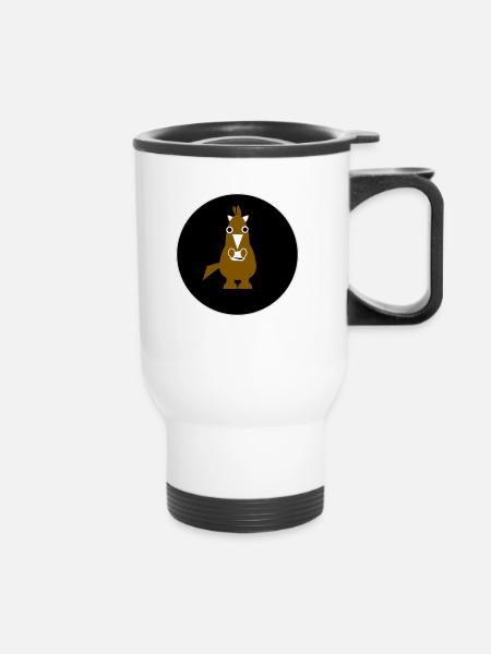Cheval Ross Pony - Tasse isotherme avec poignée - blanc