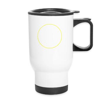 Symbole de cercle - Tasse isotherme avec poignée - blanc - Devant