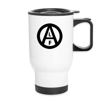 ALF Logo black - Thermobecher mit Tragegriff - Weiß - Vorne