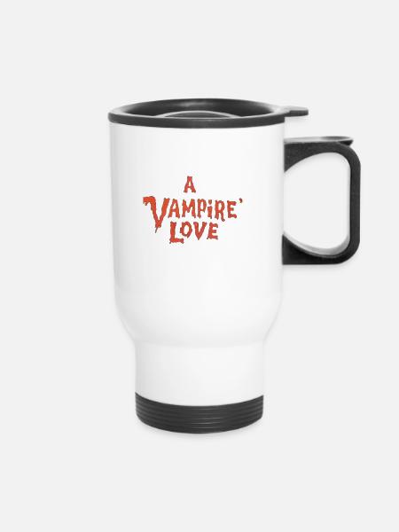 A Vampire Love - Thermobecher mit Tragegriff - Weiß