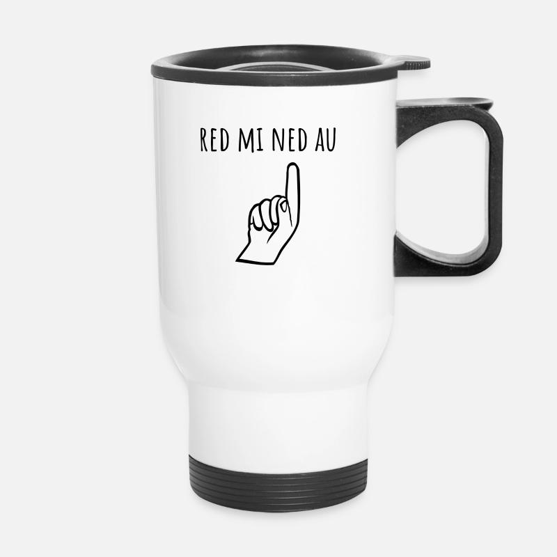 Red mi ned au - Thermobecher mit Tragegriff - Weiß