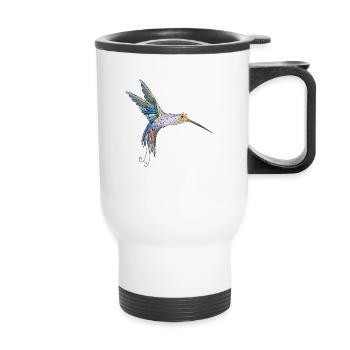 Oiseau - Tasse isotherme avec poignée - blanc - Devant